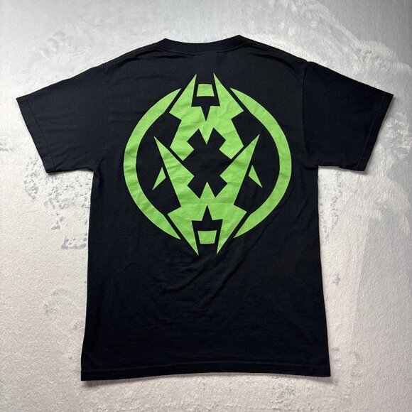 Vintage Municipal Waste Terror Shark Size Small Two Sided Black Graphic T-Shirt - Picture 2 of 9